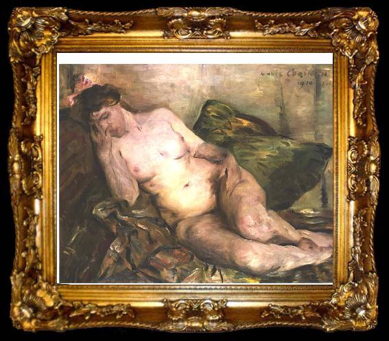framed  Lovis Corinth Reclining nude, ta009-2